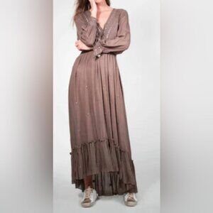 Z & L Europe Brown Boho Dress